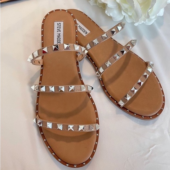 Steve Madden | Shoes | Steve Madden Palit Studded Slide Sandal Nwt Size 7 |  Poshmark